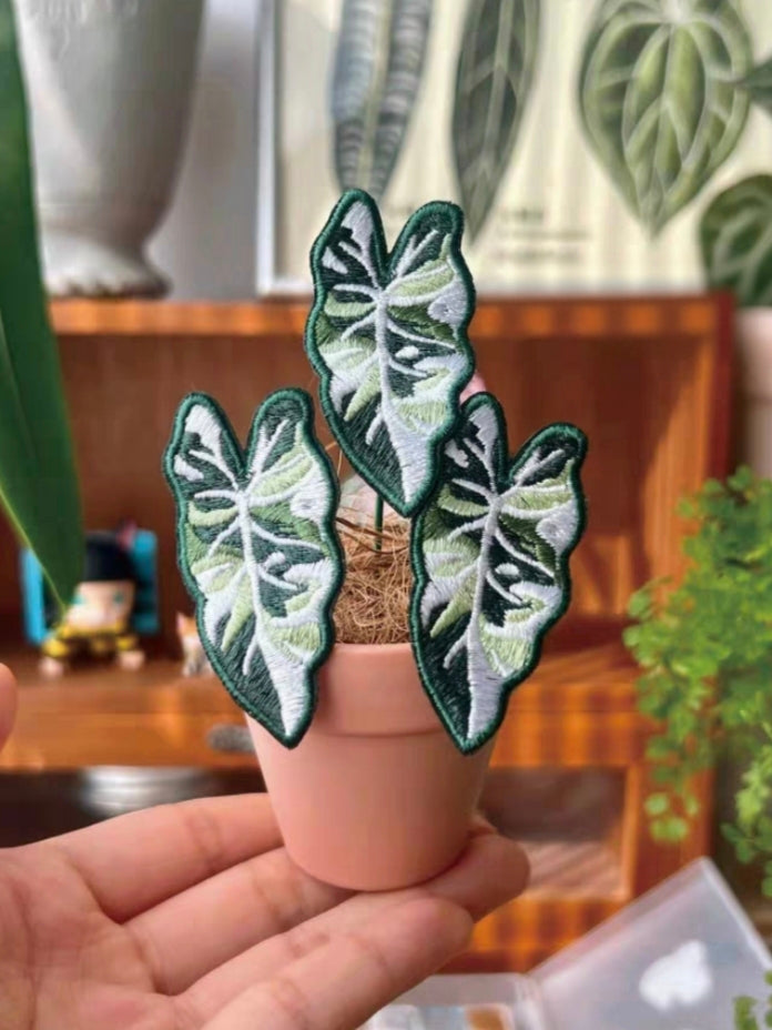 Handmade Embroidered Potted Plants - Desk Decor/Pins