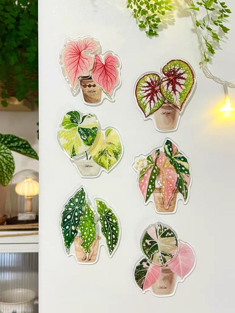 Rotatable Refrigerator Magnet - Multiple Leaves