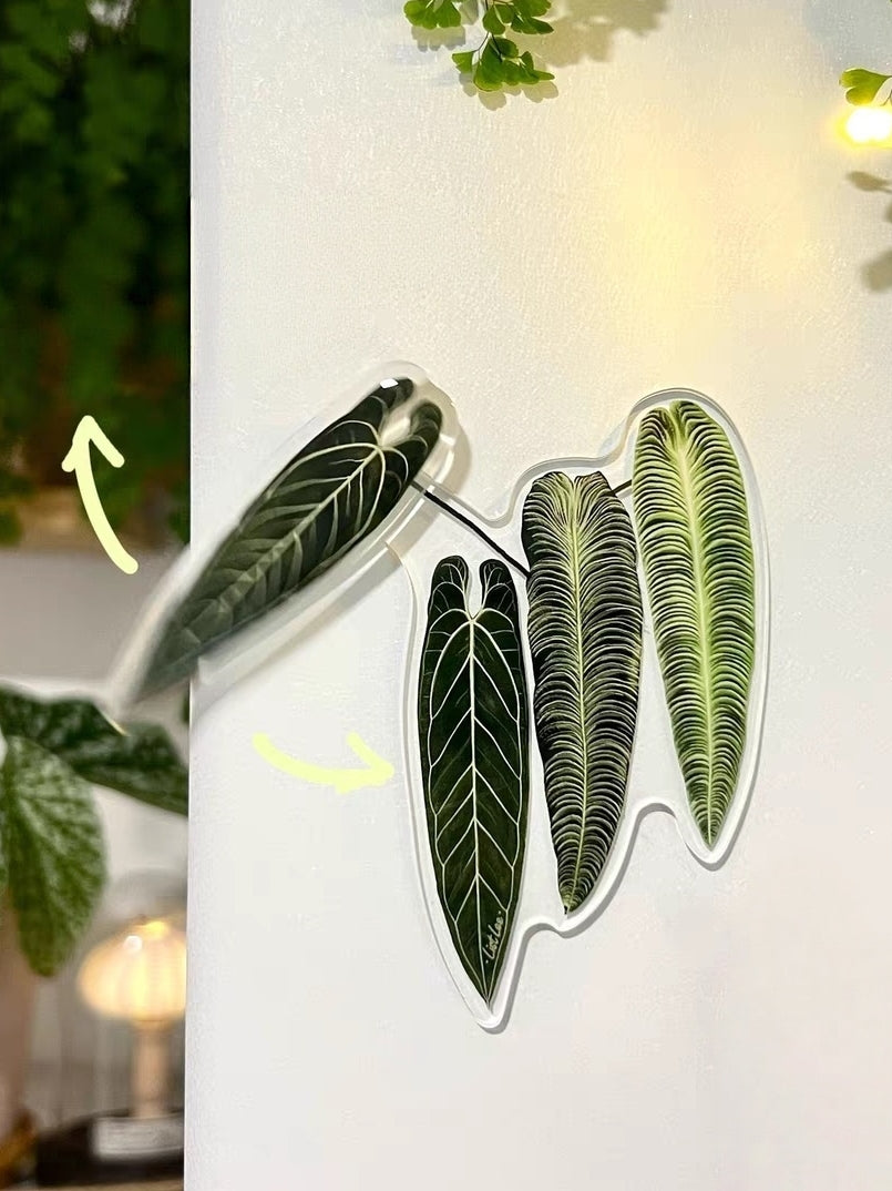 Rotatable Refrigerator Magnet - Multiple Leaves