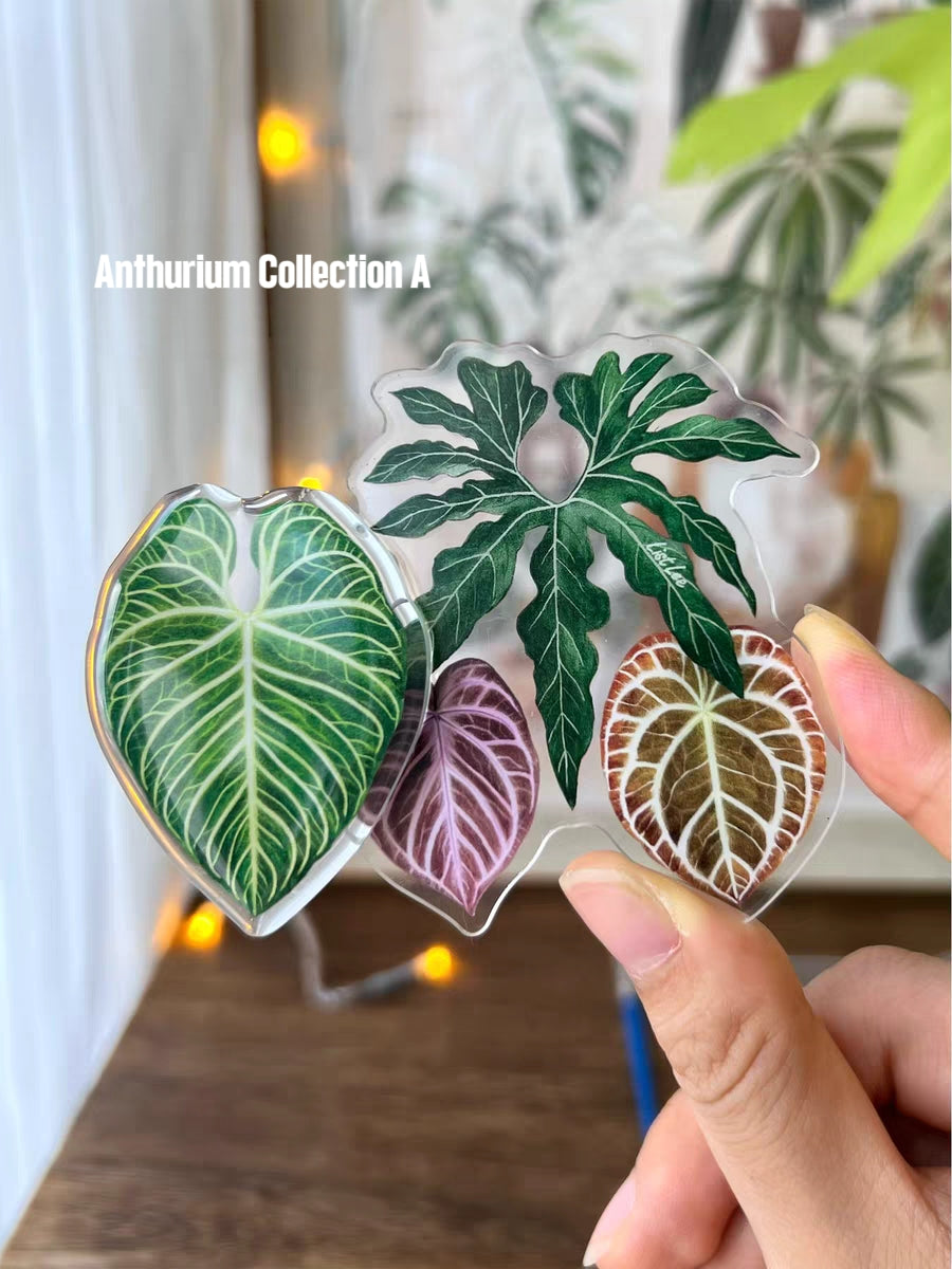 Rotatable Refrigerator Magnet - Multiple Leaves