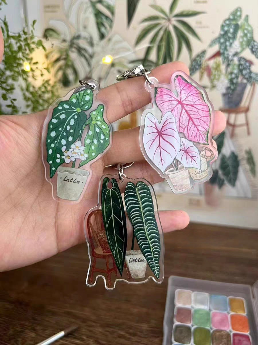 Acrylic Keychains - Tropical Plant