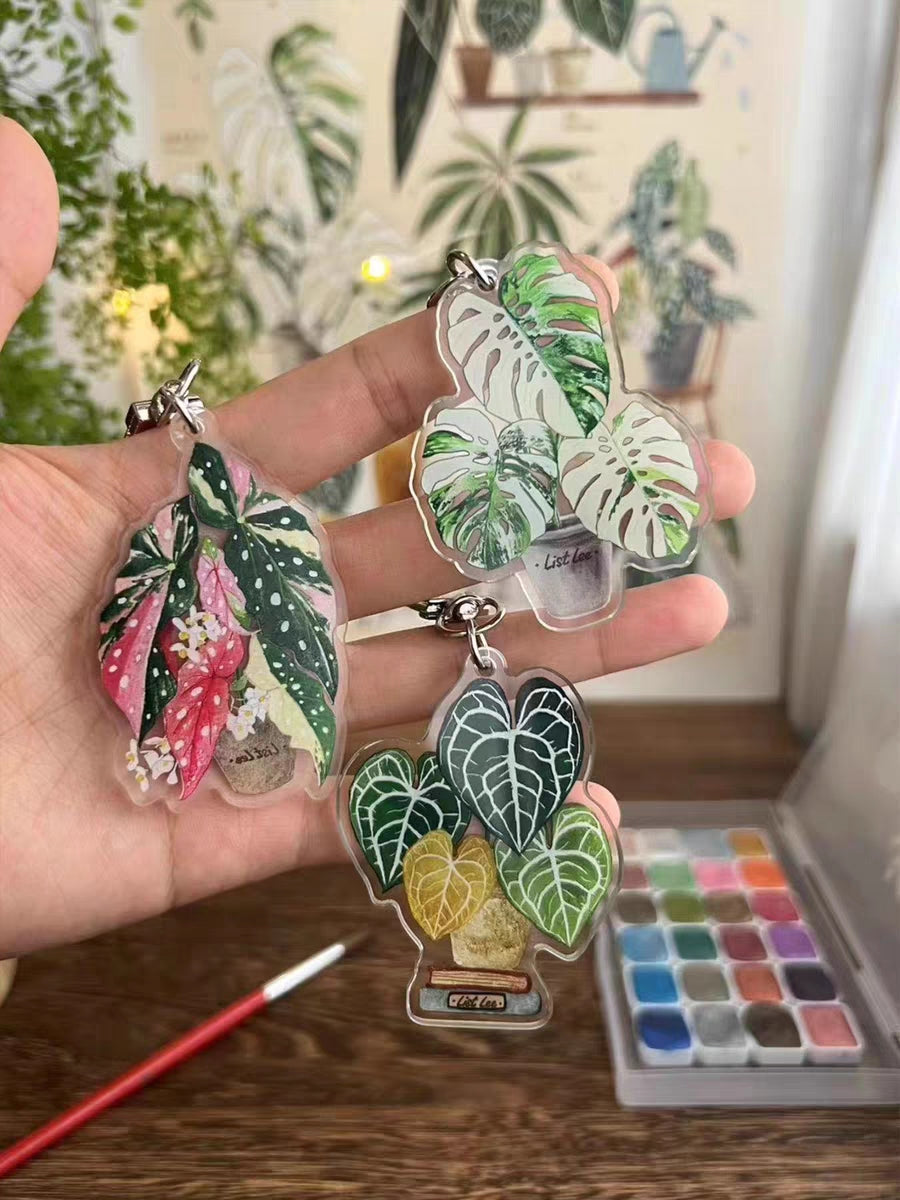 Acrylic Keychains - Tropical Plant