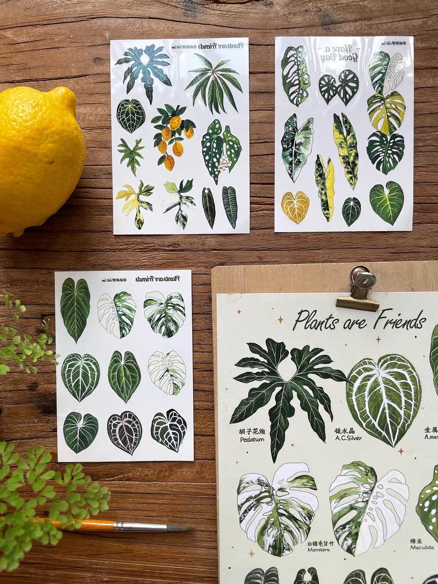 Temporary Tattoo Stickers - Plants and Flowers
