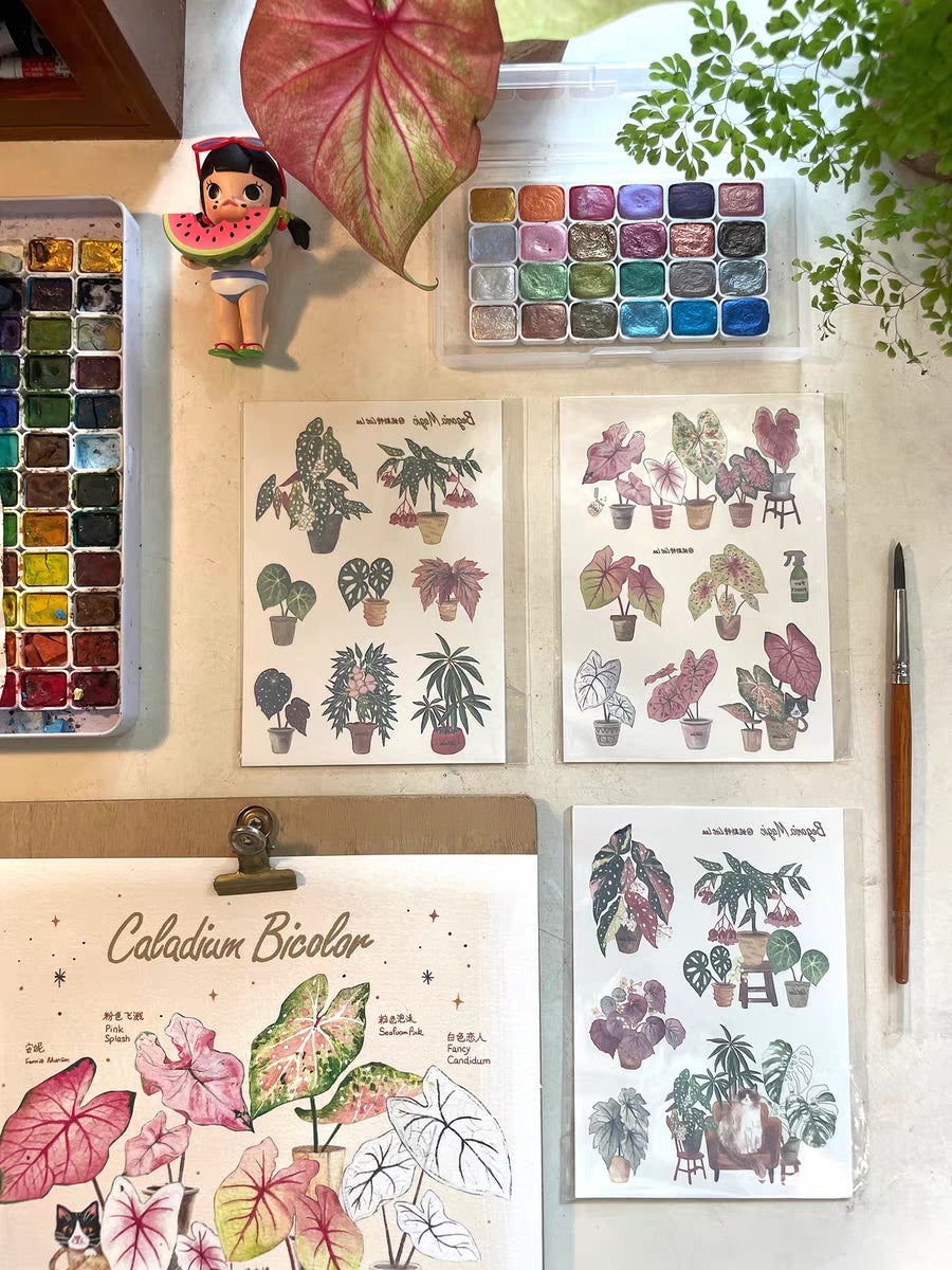 Temporary Tattoo Stickers - Plants and Flowers