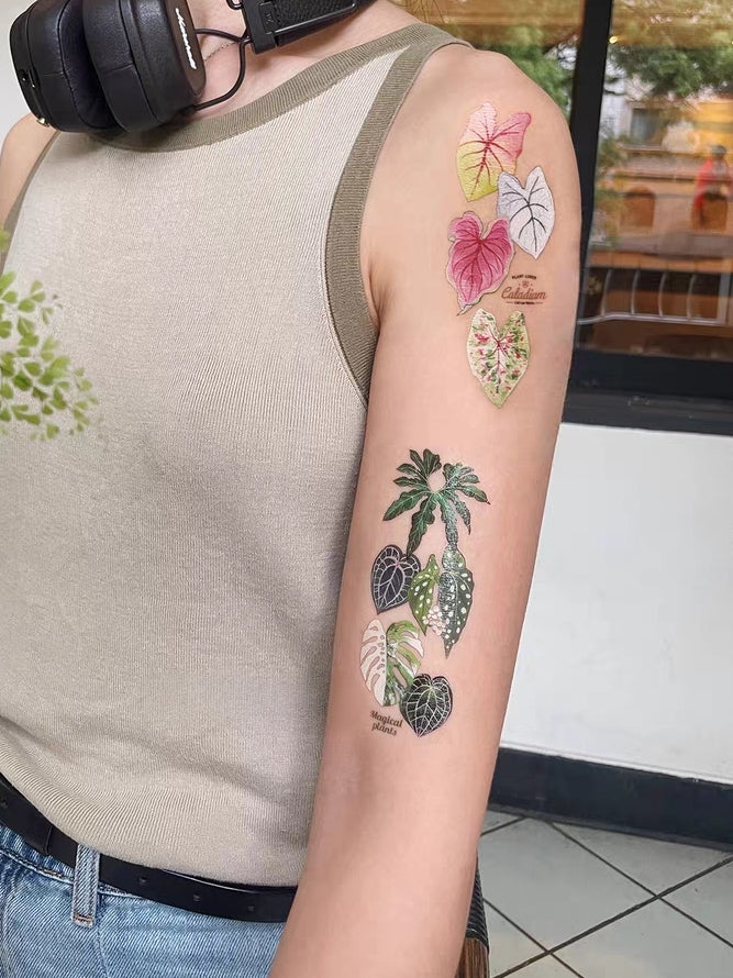 Temporary Tattoo Stickers - Plants and Flowers