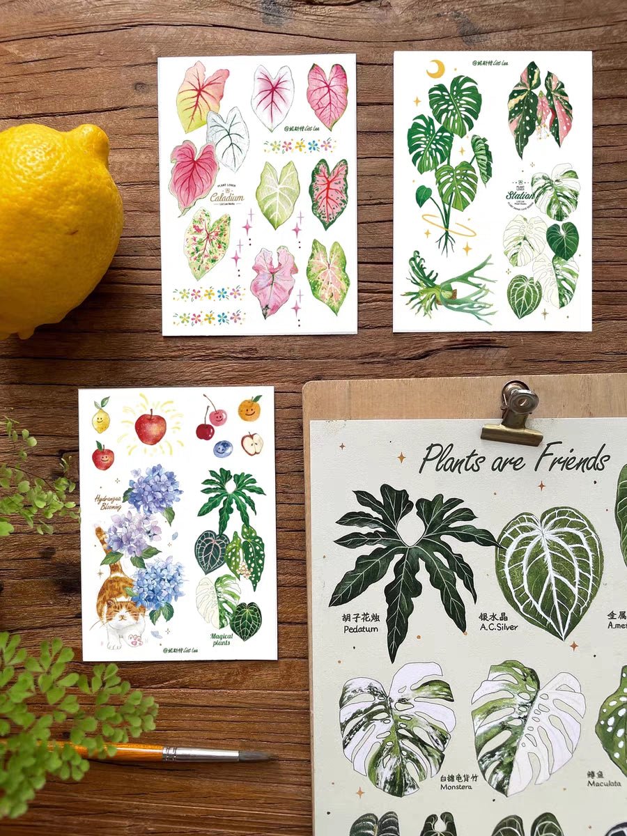 Temporary Tattoo Stickers - Plants and Flowers