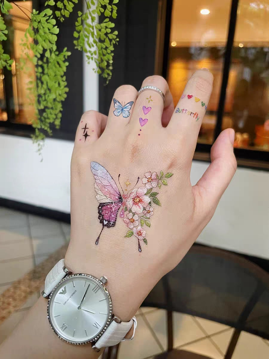 Temporary Tattoo Stickers - Plants and Flowers